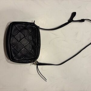 HOBO Black Quilted Leather Crossbody Bag